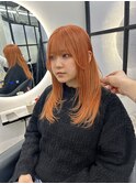 柔らかいオレンジカラー