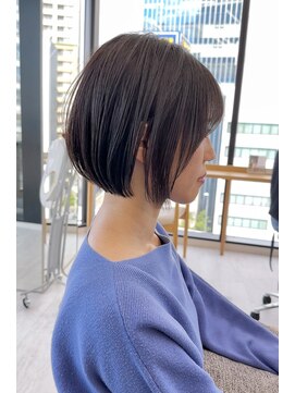 ビューナゴヤ 名駅(VIEW NAGOYA) 丸顔/ミニウルフ/チェリーブラウン/ショートボブ