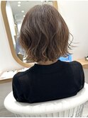 20代30代◎韓国風ミルクティーボブ×くびれ外ハネ