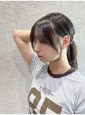 顔まわり/シースルー/レイヤー/韓国