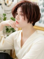 カバーヘア ブリス 上尾西口店(COVER HAIR bliss)&nbsp;■ベビーピンクアシンメトリーくせ毛風ボブ51上尾20代30代40代