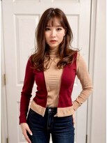 アロマヘアルーム 横浜店(AROMA hair room)&nbsp;小顔×ココアベージュ☆デザインレイヤー/透明感/大人かわいい