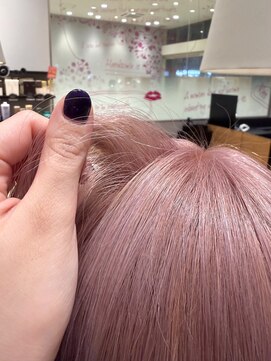 色落ちブロンド♪ピンクベージュ/ハイトーン/ブリーチ2回～