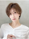 大人ガーリー/ダークアッシュ/似合わせ/レイヤーショート☆218