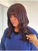 着物ヘア/大人ガーリー/ダークアッシュ/似合わせカット/一宮