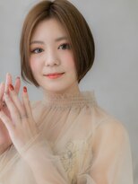 カバーヘア ブリス 北浦和(COVER HAIR bliss)&nbsp;ウォームベージュ似合わせカット丸みショートボブX北浦和30代