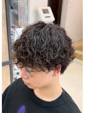 エッジ(EDGE) 大分メンズ刈らないショートマッシュ波巻きパーマ