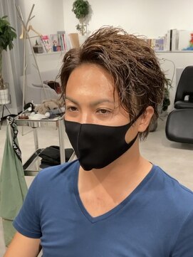 リベイル(LIVEIL) メンズ　アップバンク　スパイラルパーマ