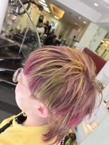 榮美容室 本店&nbsp;マッシュウルフ/ネオンカラー/スプリングデザイン