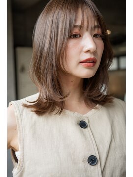 エインアンリー 明治神宮前(AIN.ANLY.) 毛先パーマ、ニュアンスパーマ、ミディアムパーマ、ゆるめパーマ