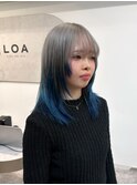 【グレーシルバー × ブルー】グラデーションカラー