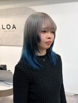ロア バイ シズク センター南(LOA by sizuk)&nbsp;【グレーシルバー × ブルー】グラデーションカラー