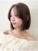 Cote 美髪/オリーブベージュ/セミディ/カットレイヤーボブ