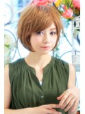 小顔効果♪大人可愛いショートスタイル