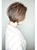 【morio池袋】大人かわいい前下がりジェンダーレスショートボブ
