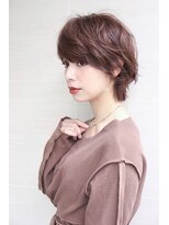 オーロ(ORO)&nbsp;丸顔さんでも似合いやすい前髪ありショートグレーベージュ