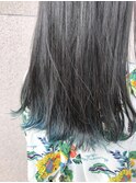 裾カラー ブルーグリーン シバカラー