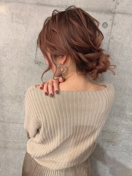 アヴァンス 光明池店(AVANCE.) オルチャンピンクブラウン＋簡単可愛いアレンジヘア