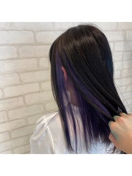 ビス リアン 川口店(Vis lien) 10代20代インナーカラー×バイオレット♪ケアブリーチ/イルミナ/