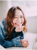 ボブ/カーキグレージュ/大人かわいい/流れるレイヤー[梅ヶ丘]
