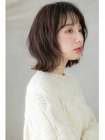 カバーヘア ブリス 川口(COVER HAIR bliss) ナチュラルアッシュくせ毛風くびれボブウルフT3川口20代30代40代