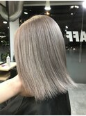 #黒髪#ボブルフ#ネビージュ#小顔#ワンレン