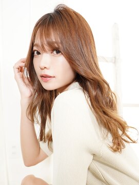 ラフィス ヘアー ルーム 難波本店(La fith hair room) 【La fith】ミルクティーベージュ×ロング