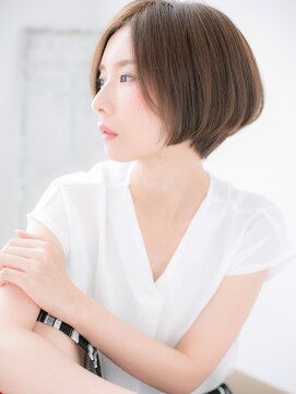 アルバハナレ 横浜(αlba HANARE) 関内/髪質改善/ヌーディベージュ♪小顔補正立体カットf