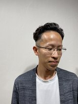 レンゲン(LENGEN) 束感刈り上げビジネス七三ツーブロックアップバング１００2