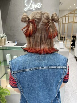 ジーナ 神戸 三田駅前(Zina) キツネカラー/ボブ/デザインカラー