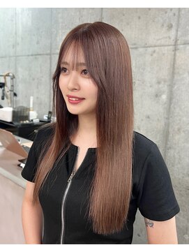 クリアブラウン　ダブルカラー