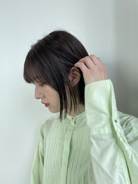 エクリボンヌ(equri bonne) 耳かけボブ×水素カラー