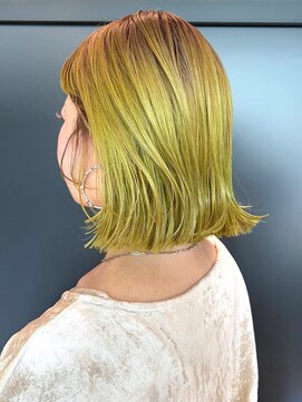 アルバム 銀座(ALBUM GINZA) グレージュカラーカーキベージュくびレイヤー美髪_ba489091