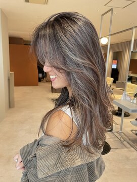 ノラギンザユー(NORA GINZA/U) 海外風ハイライトカラー地毛風ハイライトミルクティハイライト