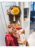 卒業式袴着付け