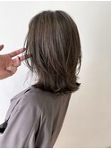 《袴田》レイヤーボブ　フォギーアッシュ
