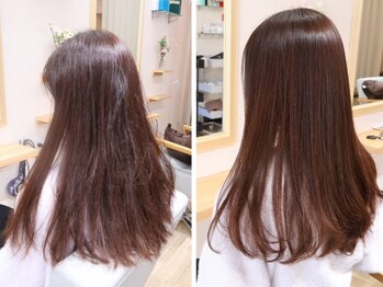 ワンアンドオンリー(One And Only)の写真/【名古屋/いりなか】大人女性のエイジング毛、うねりを質感形整ストレートで改善！見違えるような美髪に♪