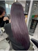 ダークパープル/レイヤーカット/髪質改善/エクステ/バイカルテ
