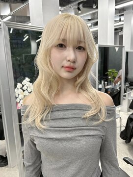 ペレ アネックス 大阪梅田茶屋町店(PELE ANNEX) くびれヘア/アプリコットオレンジ/夏のヘアアレンジ/梅田