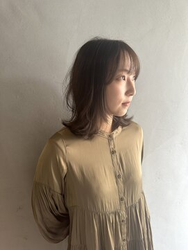 ユース(YOUTH) アッシュブラウンレイヤーミディ