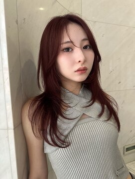 ハイレイヤーワンカールスタイリング/韓国ヘア/国分寺美容室