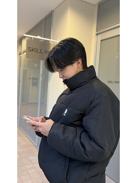 スキルアイマ(SKILL ima) センターパート/ニュアンスパーマ