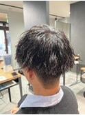 MEN’S HAIR/サーフカール/刈り上げセンターパート/柏