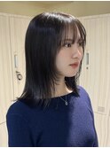 顔まわりレイヤー×地毛風カラー