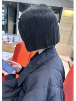 ファースト 仙台店(first)&nbsp;顎ライン×ぱつっと重めボブ