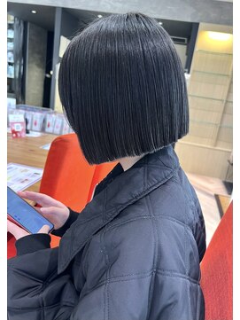 ファースト 仙台店(first) 顎ライン×ぱつっと重めボブ