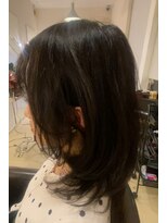 アナログノイ(analog noi) レイヤーカット ブラウンカラー