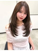 シェイト(ciate)&nbsp;韓国ヘア レイヤーカット 透明感ベージュカラー @ciate_mayu