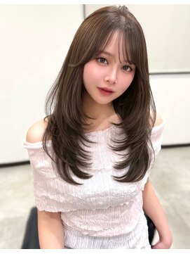 シェイト(ciate) 韓国ヘア レイヤーカット 透明感ベージュカラー @ciate_mayu