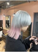 pink × silver